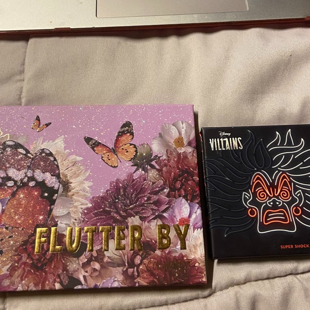 ColourPop Flutter By palette + Dis. Villains highl
